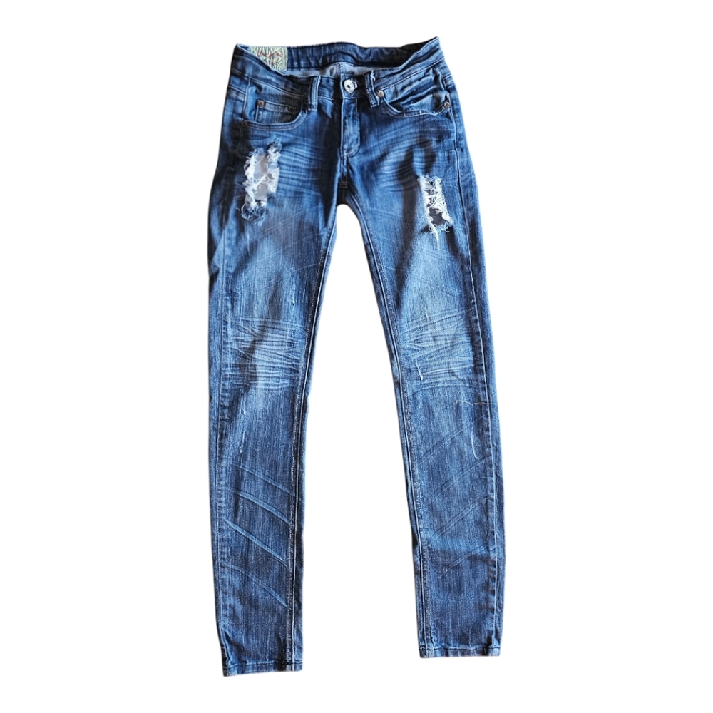 Machine Jeans Denim Distressed Jeans